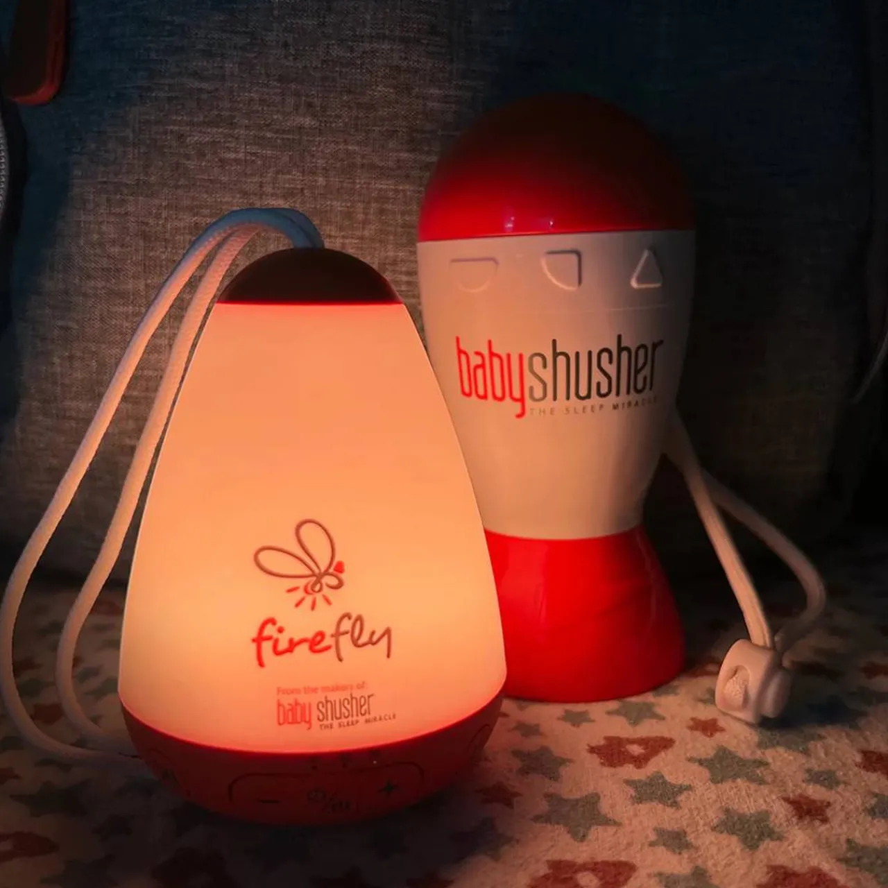 Night Lights|White Noise*Baby Shusher Shusher Firefly by - Rechargeable Baby Sleep Soother / Portable Sound Machine