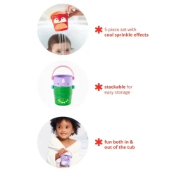 Family Outdoor Essentials|Bath Toys*Skip Hop Zoo Stack & Pour Buckets