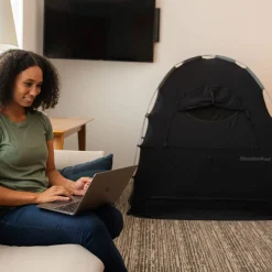 Shade & Blackout Blinds|Blackout & Travel Shade*Slumberpod out Sleep Tent for a Travel Cot, Cot or Air Mattress Black