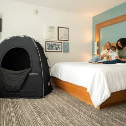 Shade & Blackout Blinds|Blackout & Travel Shade*Slumberpod out Sleep Tent for a Travel Cot, Cot or Air Mattress Black