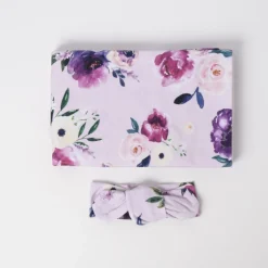 Accessories|Stretch Swaddles/Wraps*Snuggle Hunny Baby Jersey Wrap & Topknot Set