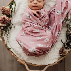 Accessories|Stretch Swaddles/Wraps*Snuggle Hunny Baby Jersey Wrap & Topknot Set