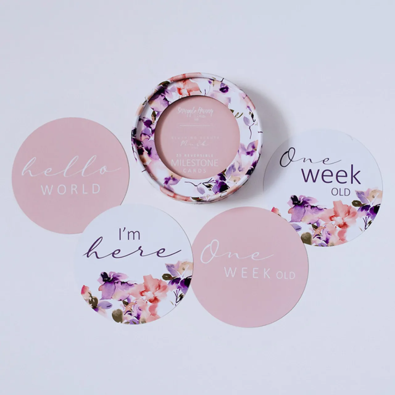 Gifts For Mum*Snuggle Hunny Reversible Milestone Cards