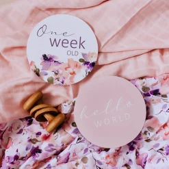 Gifts For Mum*Snuggle Hunny Reversible Milestone Cards