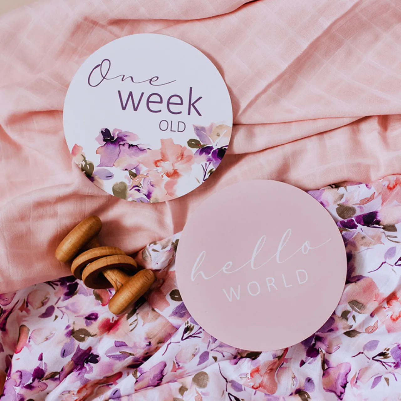 Gifts For Mum*Snuggle Hunny Reversible Milestone Cards