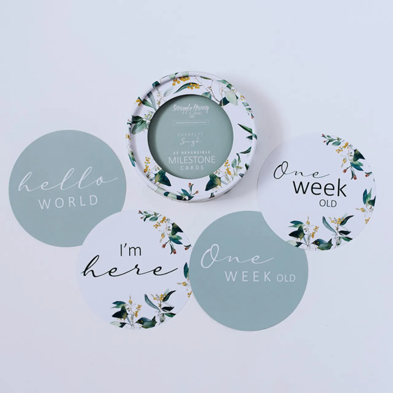 Gifts For Mum*Snuggle Hunny Reversible Milestone Cards