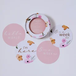 Gifts For Mum*Snuggle Hunny Reversible Milestone Cards