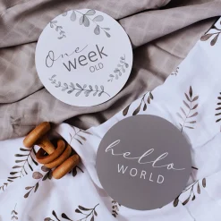 Gifts For Mum*Snuggle Hunny Reversible Milestone Cards