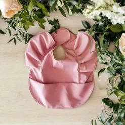 Bibs & Burp Cloths|Starting Solids*Snuggle Hunny Waterproof Snuggle Bib with Frill