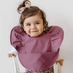 Bibs & Burp Cloths|Starting Solids*Snuggle Hunny Waterproof Snuggle Bib with Frill