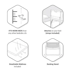 Bassinets & Co-Sleepers*Snuz Pod4 Bedside Bassinet