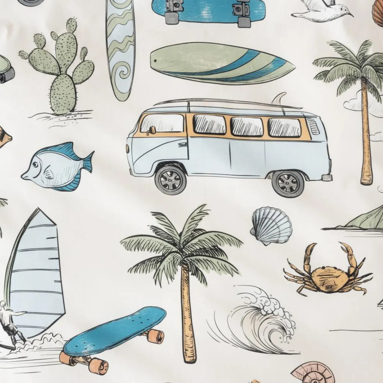 Cot Duvets & Covers*Squiggles Cotton Cot Duvet Cover