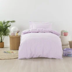 Duvet Inners & Covers*Squiggles Cotton Duvet Cover Set - Jagger Lilac