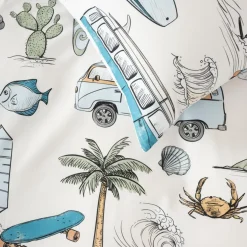 Duvet Inners & Covers*Squiggles Cotton Duvet Cover Set - Gone Surfing