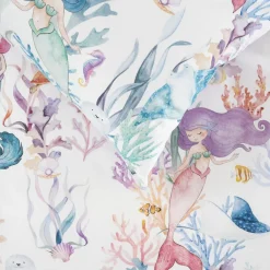 Duvet Inners & Covers*Squiggles Cotton Duvet Cover Set - Mermaid Lagoon