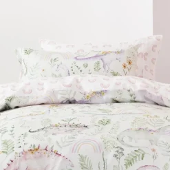 Duvet Inners & Covers*Squiggles Cotton Duvet Cover Set - Dino Garden