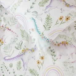Duvet Inners & Covers*Squiggles Cotton Duvet Cover Set - Dino Garden
