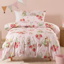 Duvet Inners & Covers*Squiggles Duvet Cover Set - Strawberry Garden