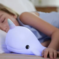 Night Lights|Night Lights*Stellar Haus Rechargeable Night Light - Squishy Narwhal