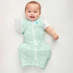 Sleepwear & Pjs|Fitted Swaddles*Love to Dream Swaddle Up 50:50 Transition Bag - Organic 1.0 tog Mint Celestial