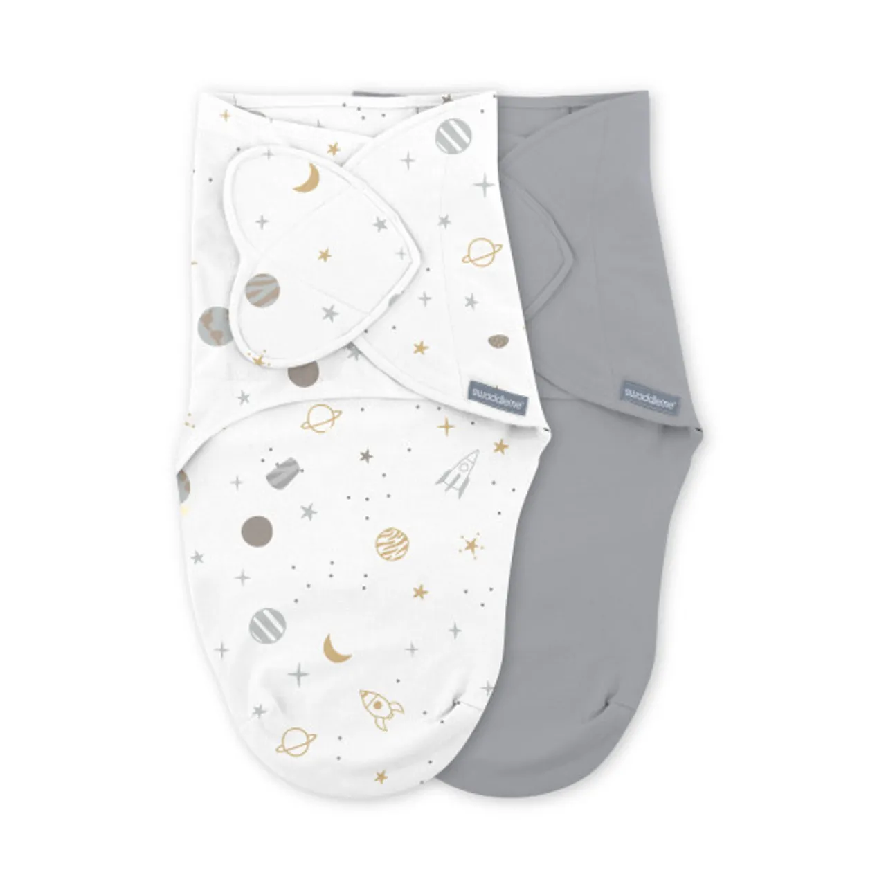 Fitted Swaddles*SwaddleMe by Ingenuity Monogram Collection Stage 1 1.0 tog Swaddle 2pk