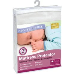 Mattress Protectors & Underlays|Bassinet & Co-Sleeper Bedding*Protectabed Terry Fitted Mattress Protector