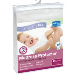 Mattress Protectors & Underlays|Bassinet & Co-Sleeper Bedding*Protectabed Terry Fitted Mattress Protector