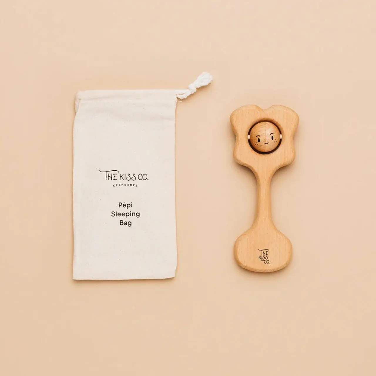 Teeth & Teethers*The Kiss Co - Pēpi Kiss - All Natural Teething Rattle