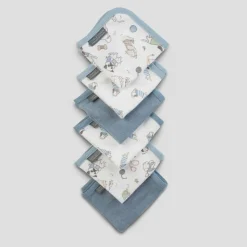 Towels & Facecloths*The Little Linen Company Towelling Washers 6 Pack