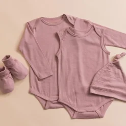 Bodysuits & Singlets|Merino Clothing & Sleepwear*The Sleep Store All Seasons Merino/Tencel Long Sleeve Bodysuit - Premature Size