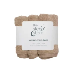 Towels & Facecloths*The Sleep Store Deluxe Towelling Wash Cloths - 3 Pack
