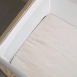 Bassinet & Co-Sleeper Bedding*The Sleep Store Flannelette Large Co-Sleeper Fitted Sheet - 53 x 88cm Natural