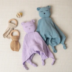Teeth & Teethers|Comforters & Soft Toys*The Sleep Store Muslin & Wood Teether