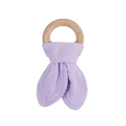 Teeth & Teethers|Comforters & Soft Toys*The Sleep Store Muslin & Wood Teether