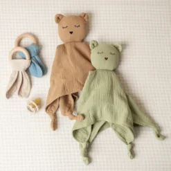 Teeth & Teethers|Comforters & Soft Toys*The Sleep Store Muslin & Wood Teether