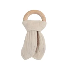 Teeth & Teethers|Comforters & Soft Toys*The Sleep Store Muslin & Wood Teether