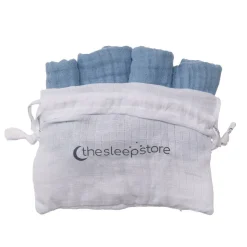 Towels & Facecloths*The Sleep Store Muslin Face Cloth 4 pack