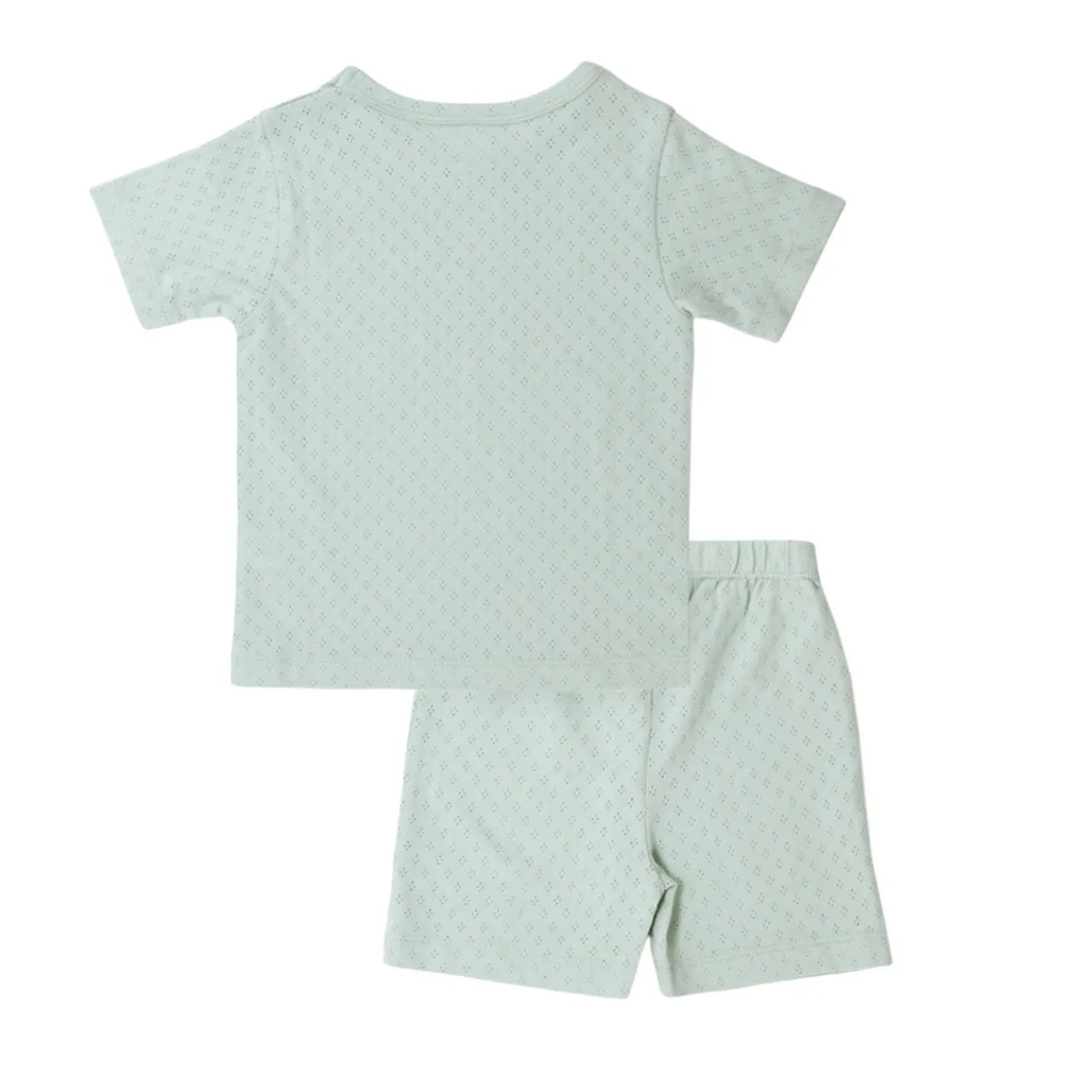 Sleepwear & Pjs*The Sleep Store Organic Cotton Pointelle Summer Pyjamas Sage
