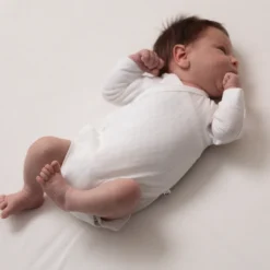 Bodysuits & Singlets|Premature Baby Clothing*The Sleep Store Organic Cotton Pointelle Kimono Long Sleeve Bodysuit Cream