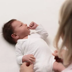 Bodysuits & Singlets|Premature Baby Clothing*The Sleep Store Organic Cotton Pointelle Kimono Long Sleeve Bodysuit Cream