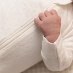 Sleepwear & Pjs|Premature Baby Clothing*The Sleep Store Organic Cotton Pointelle Footed Zipsuit Cream