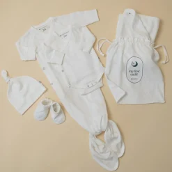 Accessories|Bodysuits & Singlets*The Sleep Store Organic Cotton Pointelle Newborn Gift Pack Cream