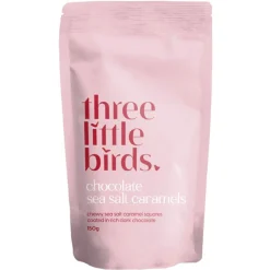 Gifts For Mum*Three Little Birds - Chocolate Sea Salt Caramels 150g