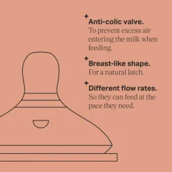 Bottles & Teats*Tommee Tippee Natural Start Teats 2pk