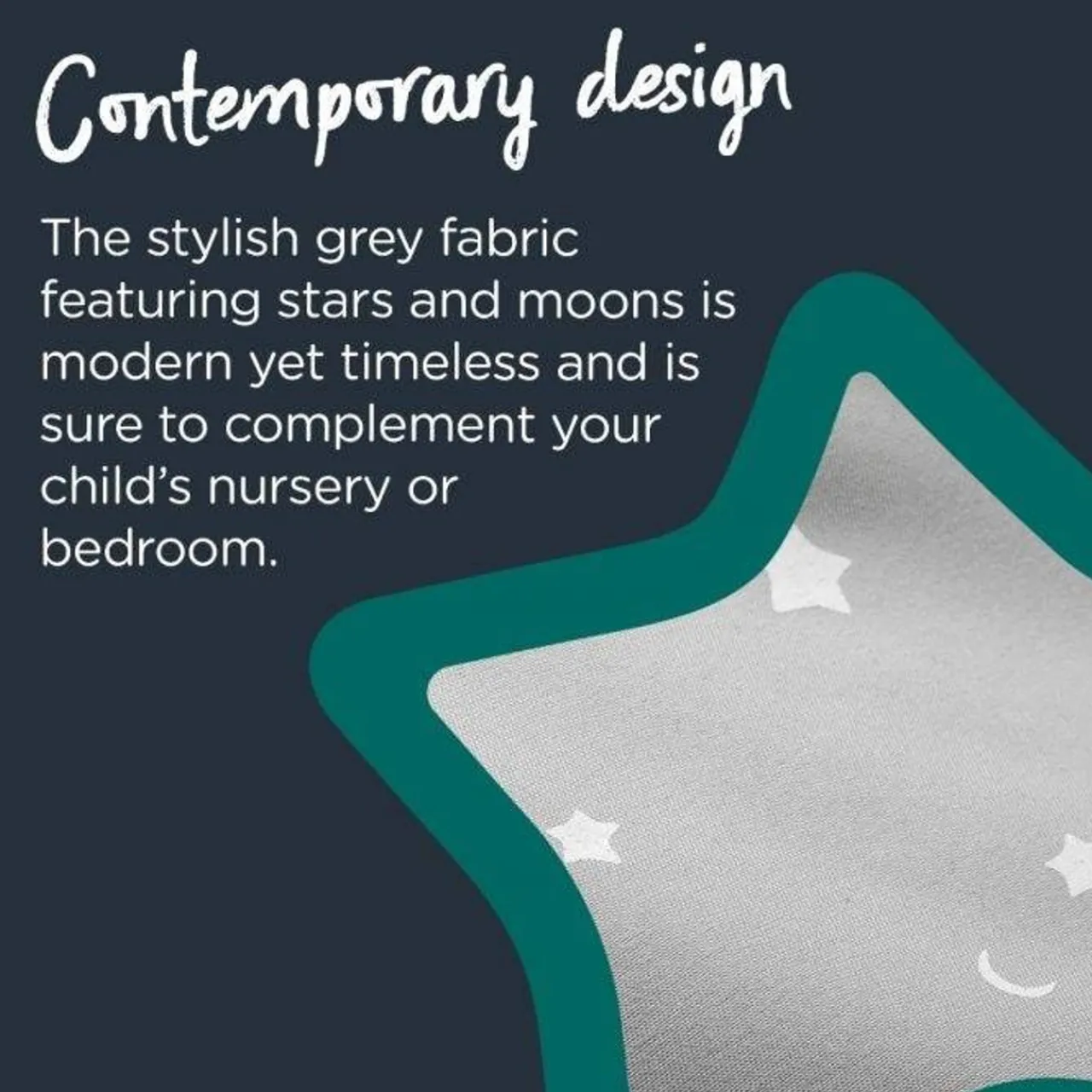 Shade & Blackout Blinds|Blackout Blinds*Tommee Tippee Sleeptight Portable Blackout Blind - Starry Grey