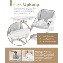 High Chairs & Booster Seats|Starting Solids*Unilove Feed Me 3-in-1 Dining Booster Seat