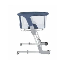 Travel Cots & Beds|Bassinets & Co-Sleepers*Unilove Hug Me Plus Airflow 3-in-1 Bedside Bassinet with Mosquito Net Denim Blue