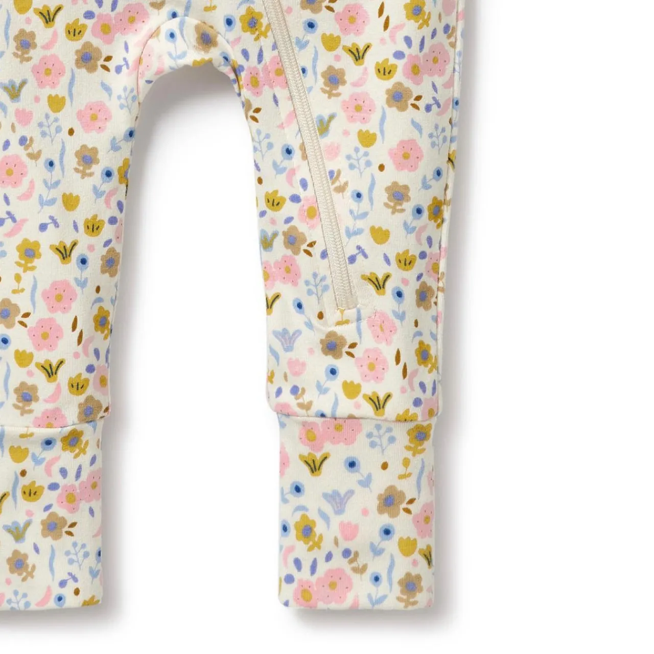 Sleepwear & Pjs*Wilson + Frenchy Long Sleeve Organic Zipsuit with feet