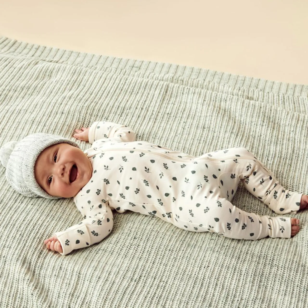 Sleepwear & Pjs*Wilson + Frenchy Wilson & Frenchy Organic Cotton Zipsuit with Feet - Current Season