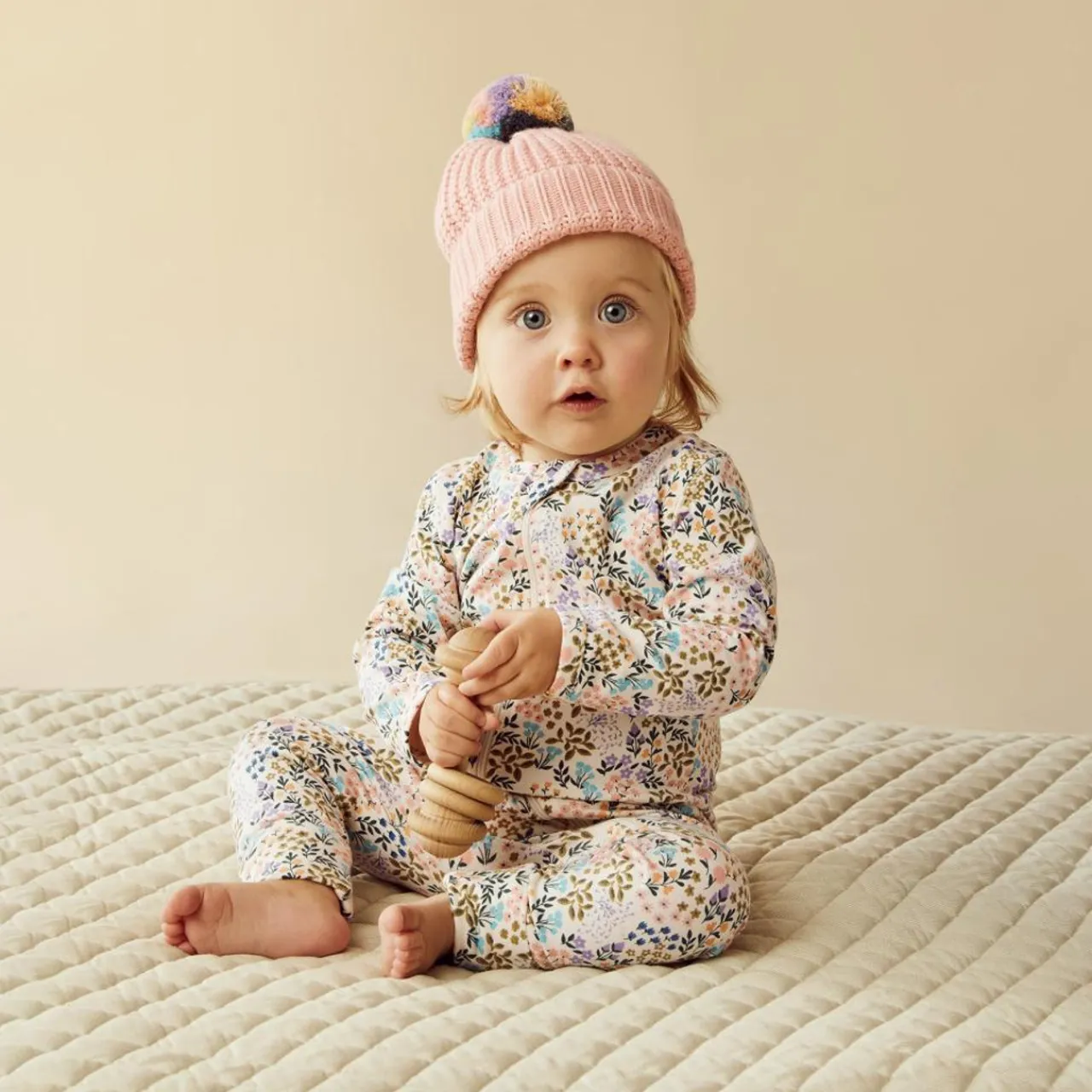 Sleepwear & Pjs*Wilson + Frenchy Wilson & Frenchy Organic Cotton Zipsuit with Feet - Current Season